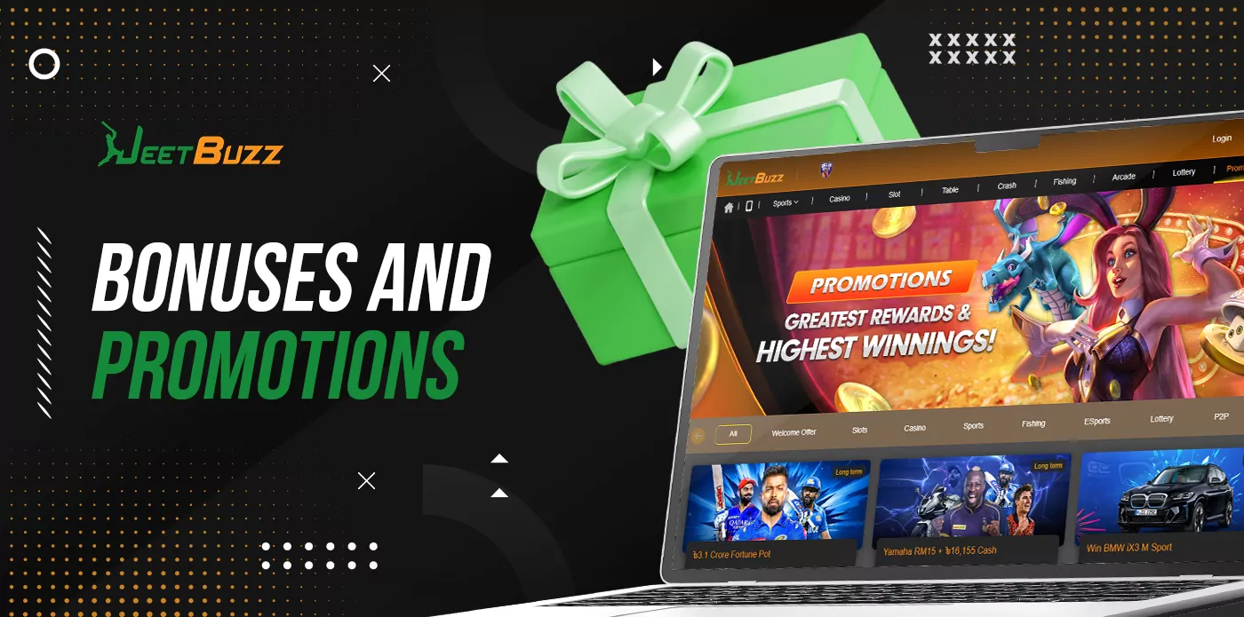 Promotions and bonuses available on Jeetbuzz 