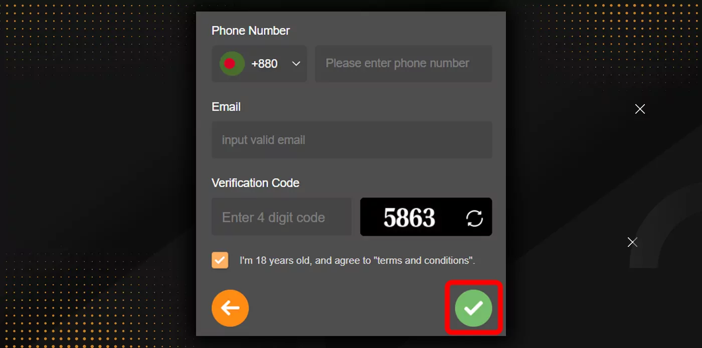 registration at jeetbuzz step 5